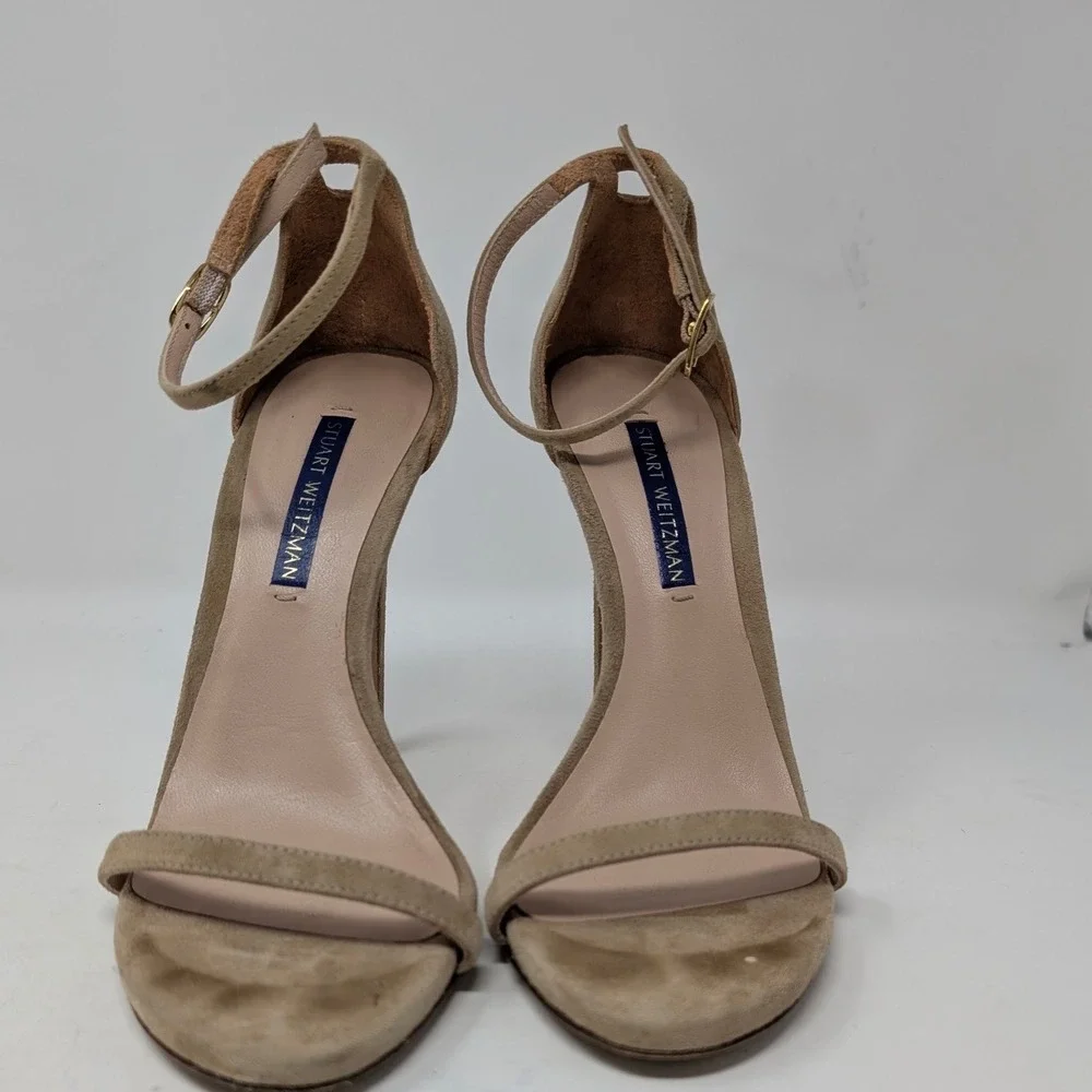 Stuart Weitzman Suede High‎ Heels Stiletto Pump Tan Women's sz 6